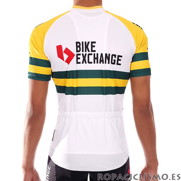 2021 Maillot Bike Exchange Tirantes Mangas Cortas Campeon Australia